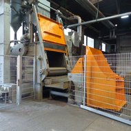 Raupenband-Strahlanlage Raupenband-Strahlanlage